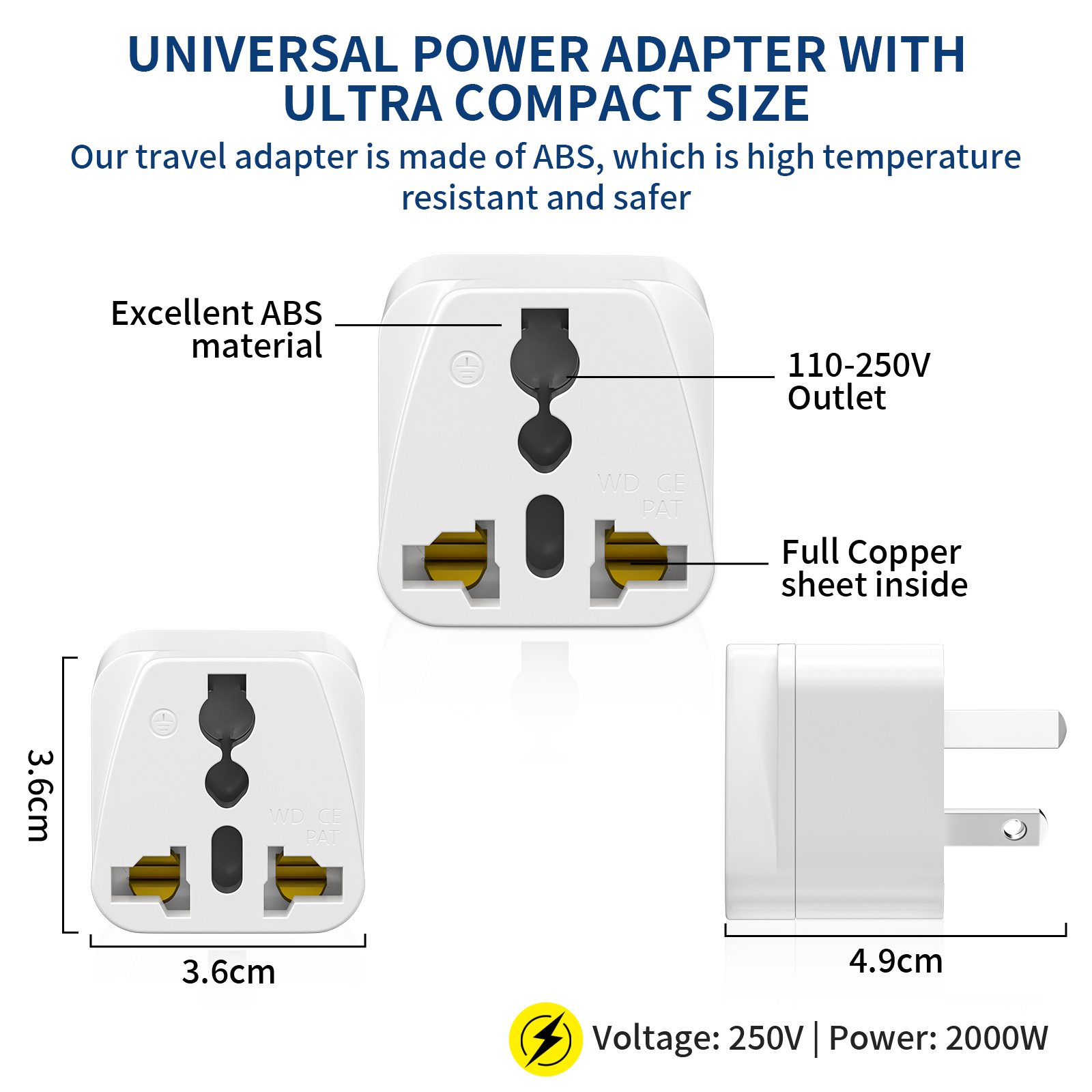 3 PCS Australian Universal Tra - đánh giá và giá Phone Accessories Uk