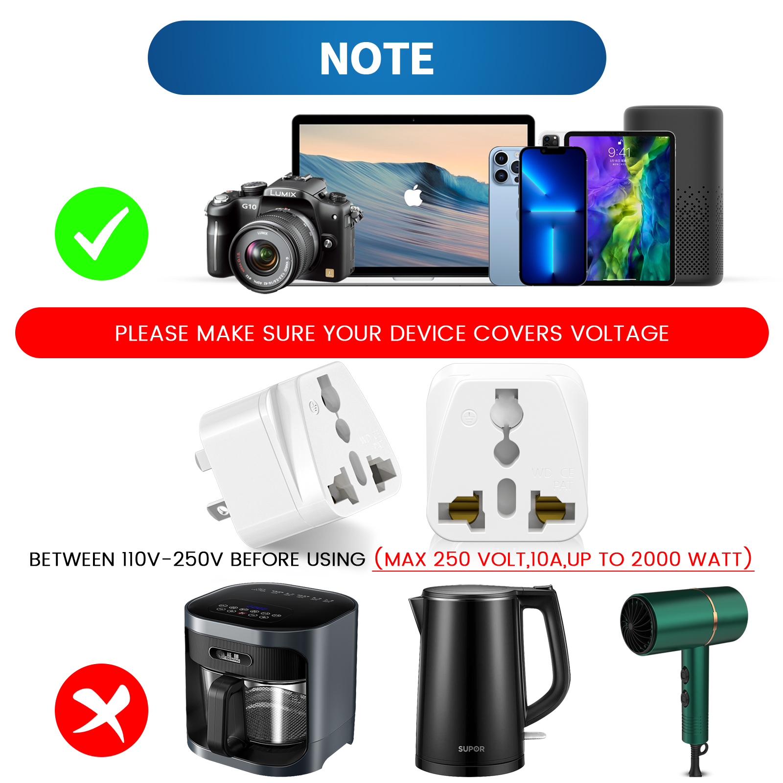 3 PCS Australian Universal Tra - đánh giá và giá Phone Accessories Uk
