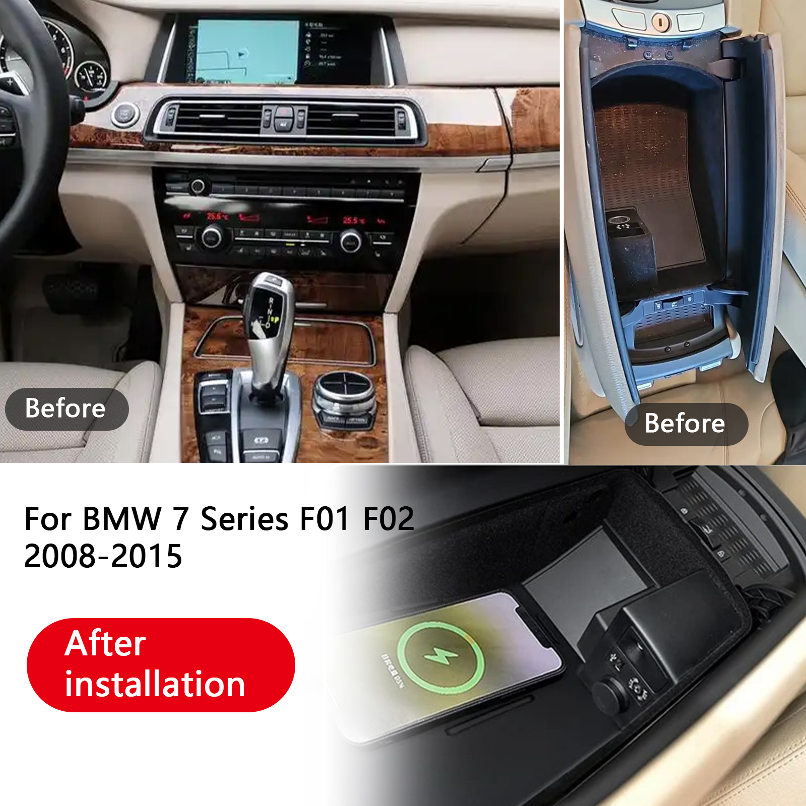 2 DIN For BMW 7 Series F01 F02 - đánh giá và giá Qi2 Phone Accessories