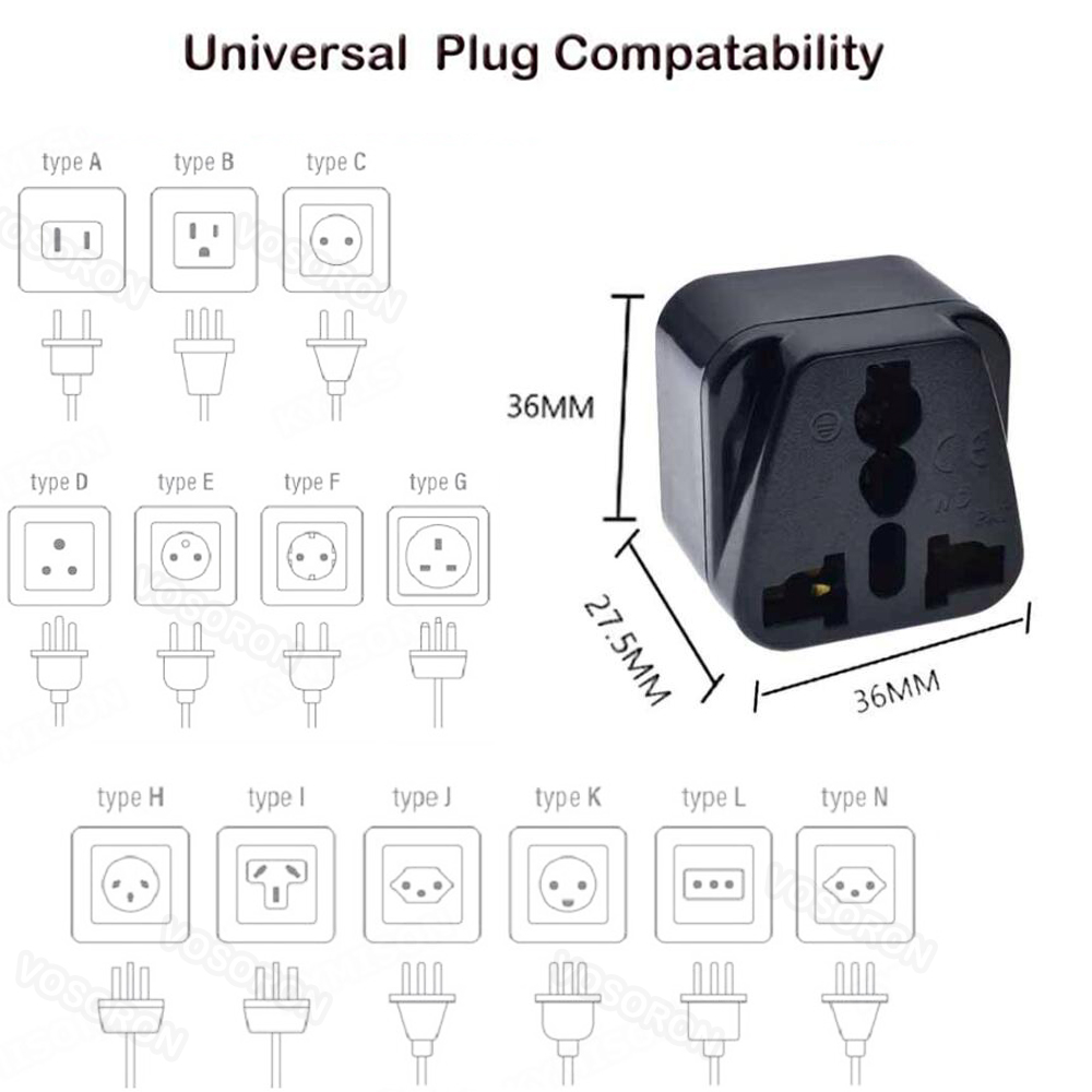 Universal 2 Round Pin Plug Ada - đánh giá và giá Phone Accessories Uk