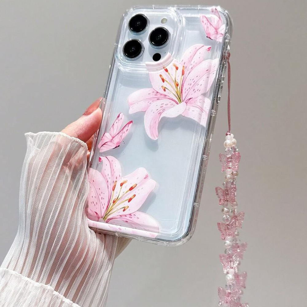 Sweet Pink Lily Pattern With L - đánh giá và giá Phone Accessories Case