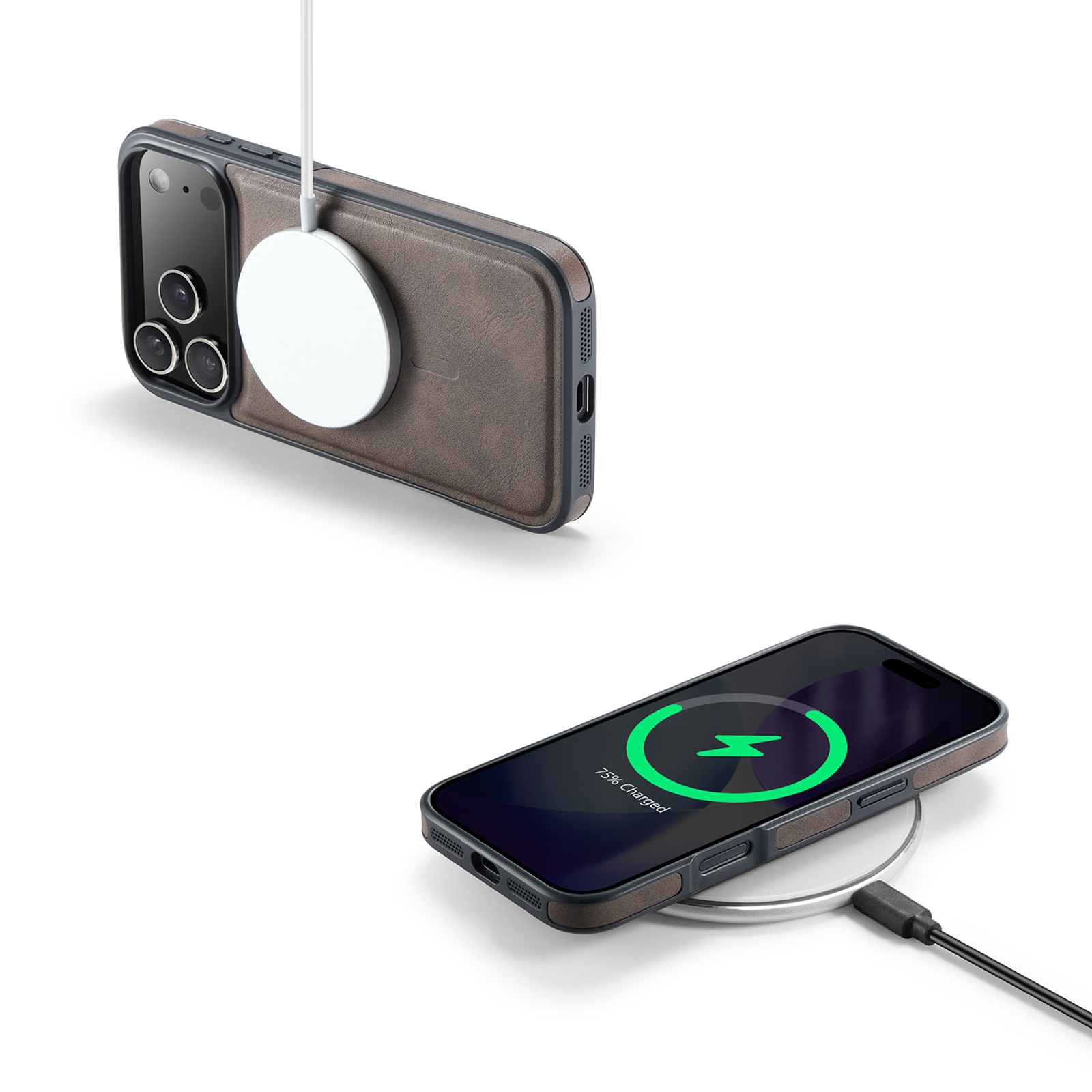 Leather Brand Magnetic Chargin - đánh giá và giá Phone Accessories Brand