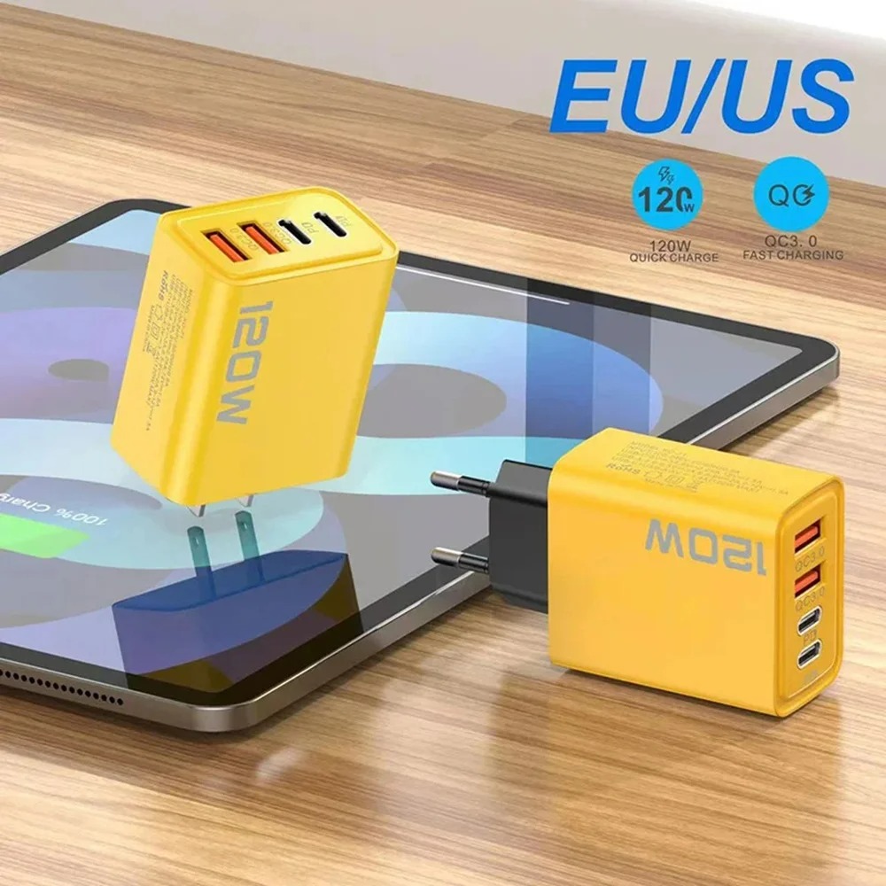120W USB C PD Charger 4 Ports  - đánh giá và giá Phone Accessories Uk