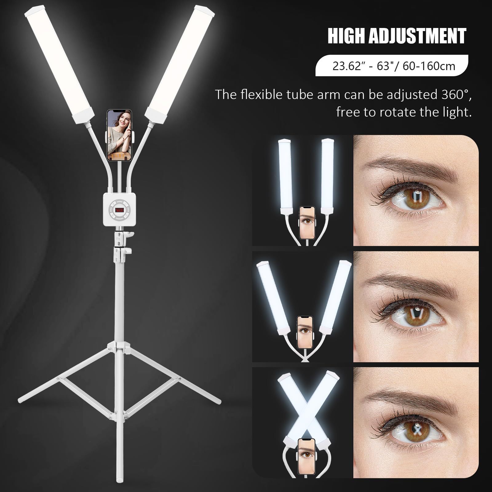 50W Double Arms LED Fill Light - đánh giá và giá Led Strip Selfie