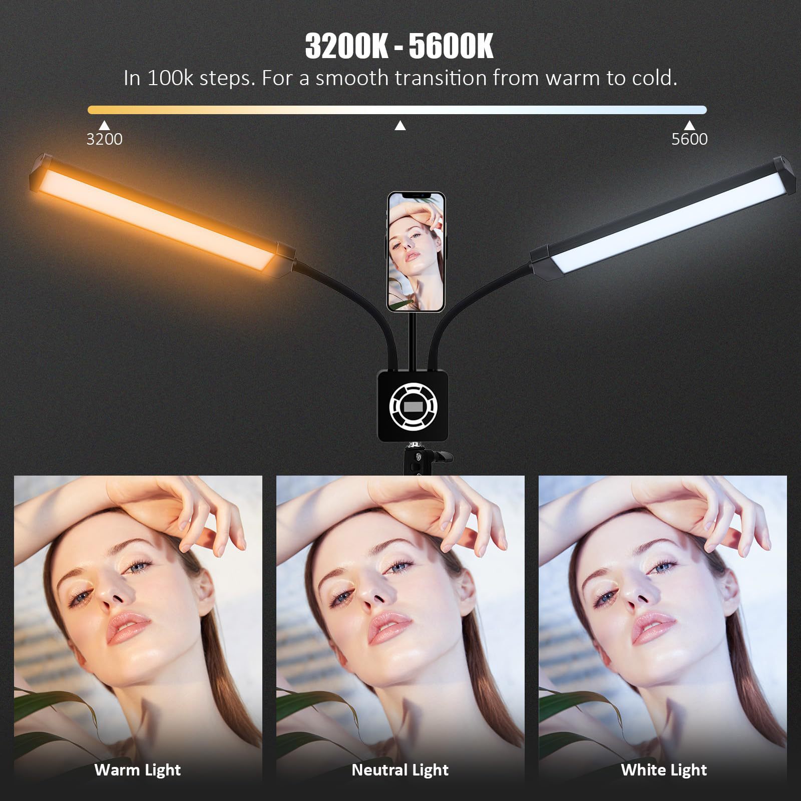 50W Double Arms LED Fill Light - đánh giá và giá Led Strip Selfie