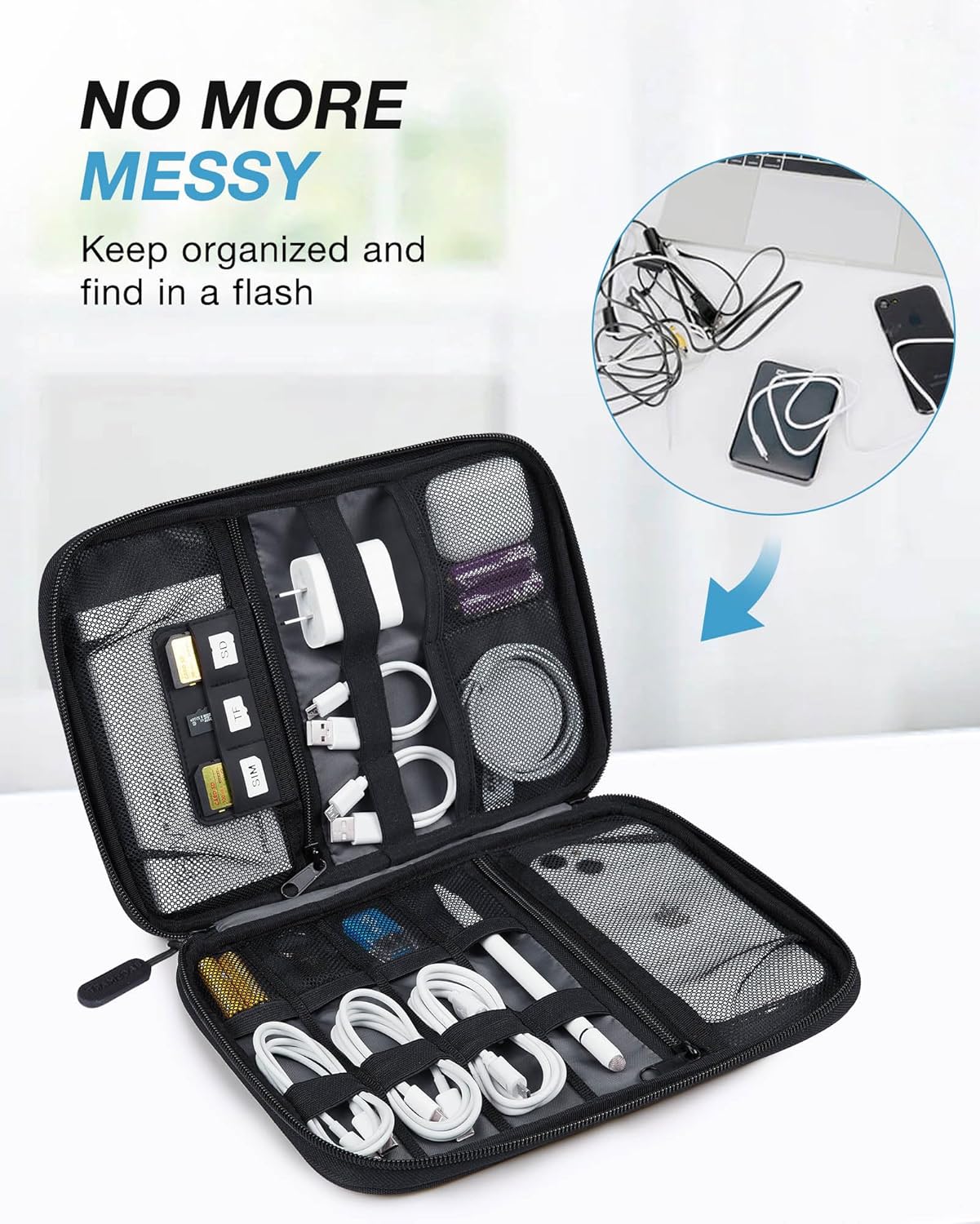 Large Electronics Travel Organ - đánh giá và giá Phone Accessories Case