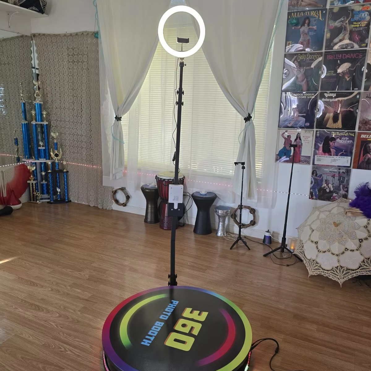 80cm 360° Selfie Photo Booth w - đánh giá và giá Led Strip Selfie